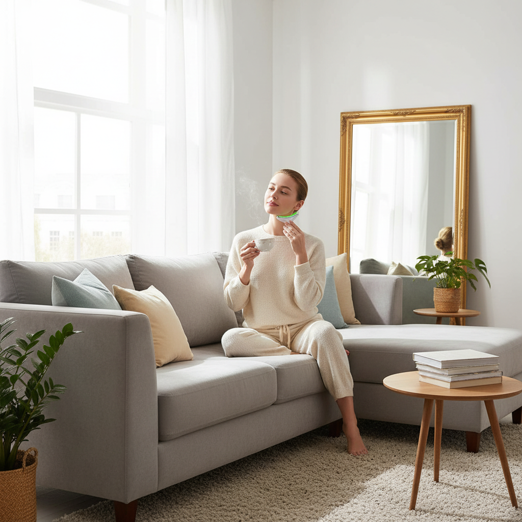 Ohio eur facial USB pour thérapie photonique EMS, appareil de lifting du visage et du cou, dispositif de raffermissement du double ruisseau mince, élimine les lignes du cou, masseur facial, beauté