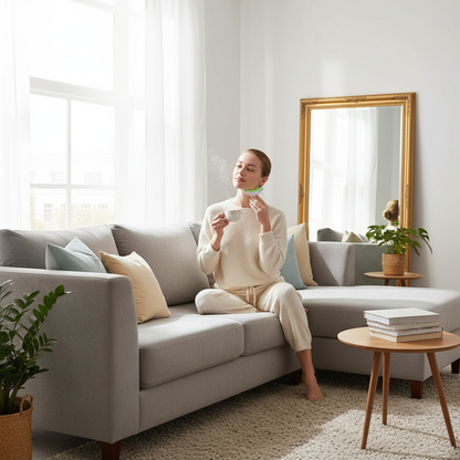 Ohio eur facial USB pour thérapie photonique EMS, appareil de lifting du visage et du cou, dispositif de raffermissement du double ruisseau mince, élimine les lignes du cou, masseur facial, beauté